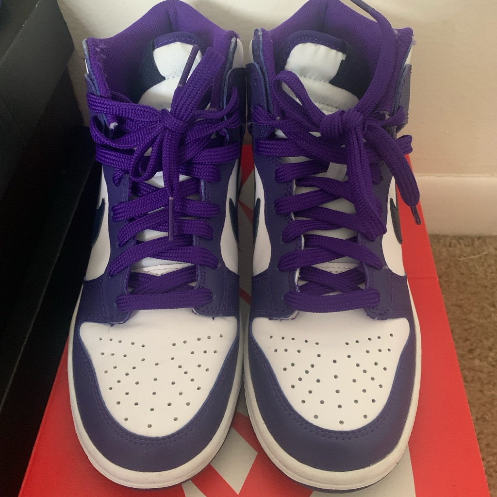 Nike Purple And White Kids Sneakers